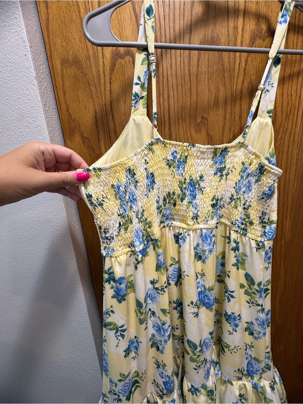 Yellow Floral Ruffle Sundress - Picture 5 of 5